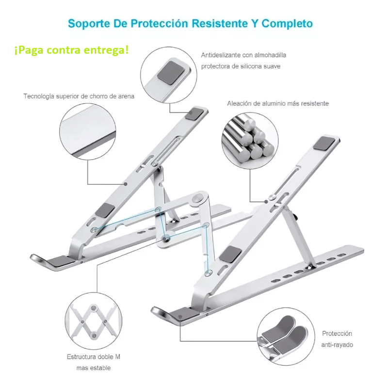 Alzador-soporte Laptop Altura Ajustable